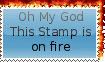 oh my god its on fire